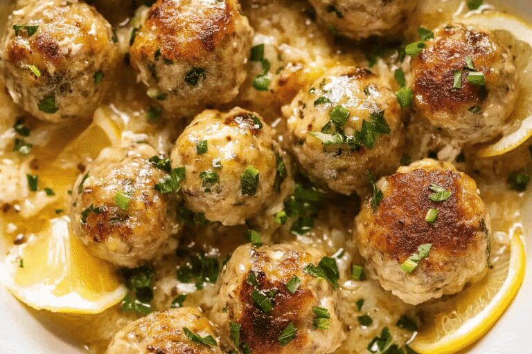 Chicken Piccata Meatballs