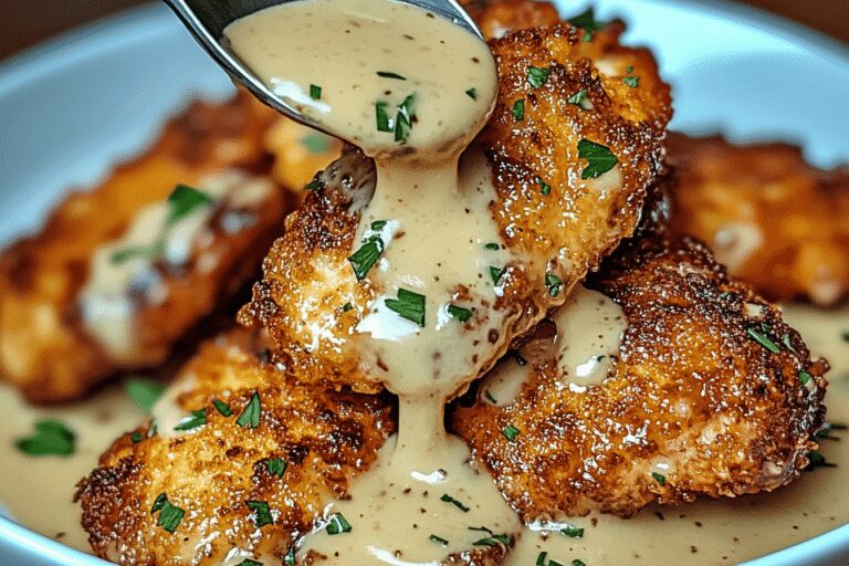 Crispy Parmesan Chicken with Garlic Sauce