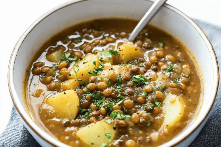 Easy Lentil Potato Soup