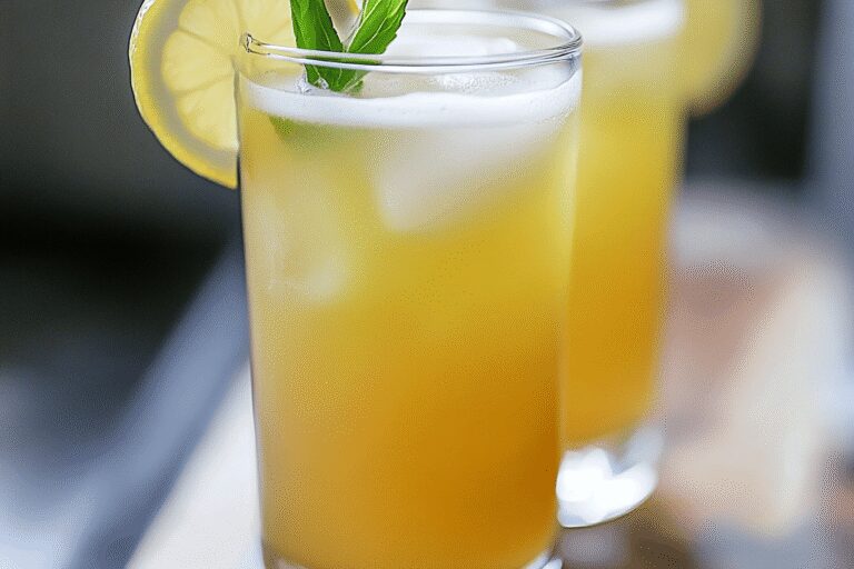 Healthier Green Tea Lemonade