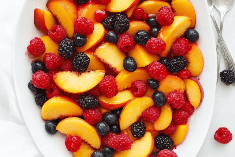 Peach Berry Fruit Salad