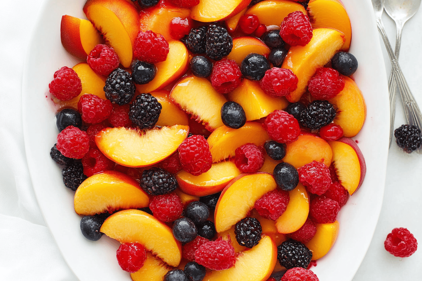 Peach Berry Fruit Salad