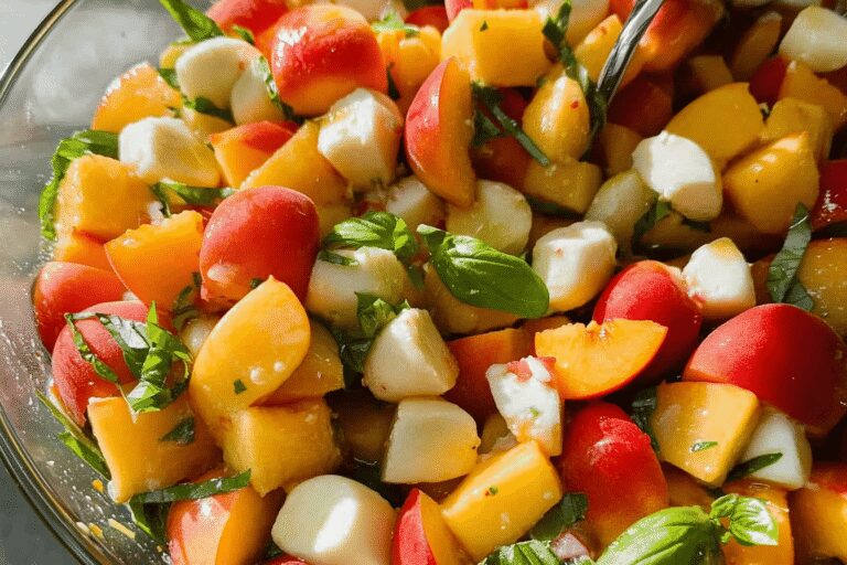 Peach Caprese Salad