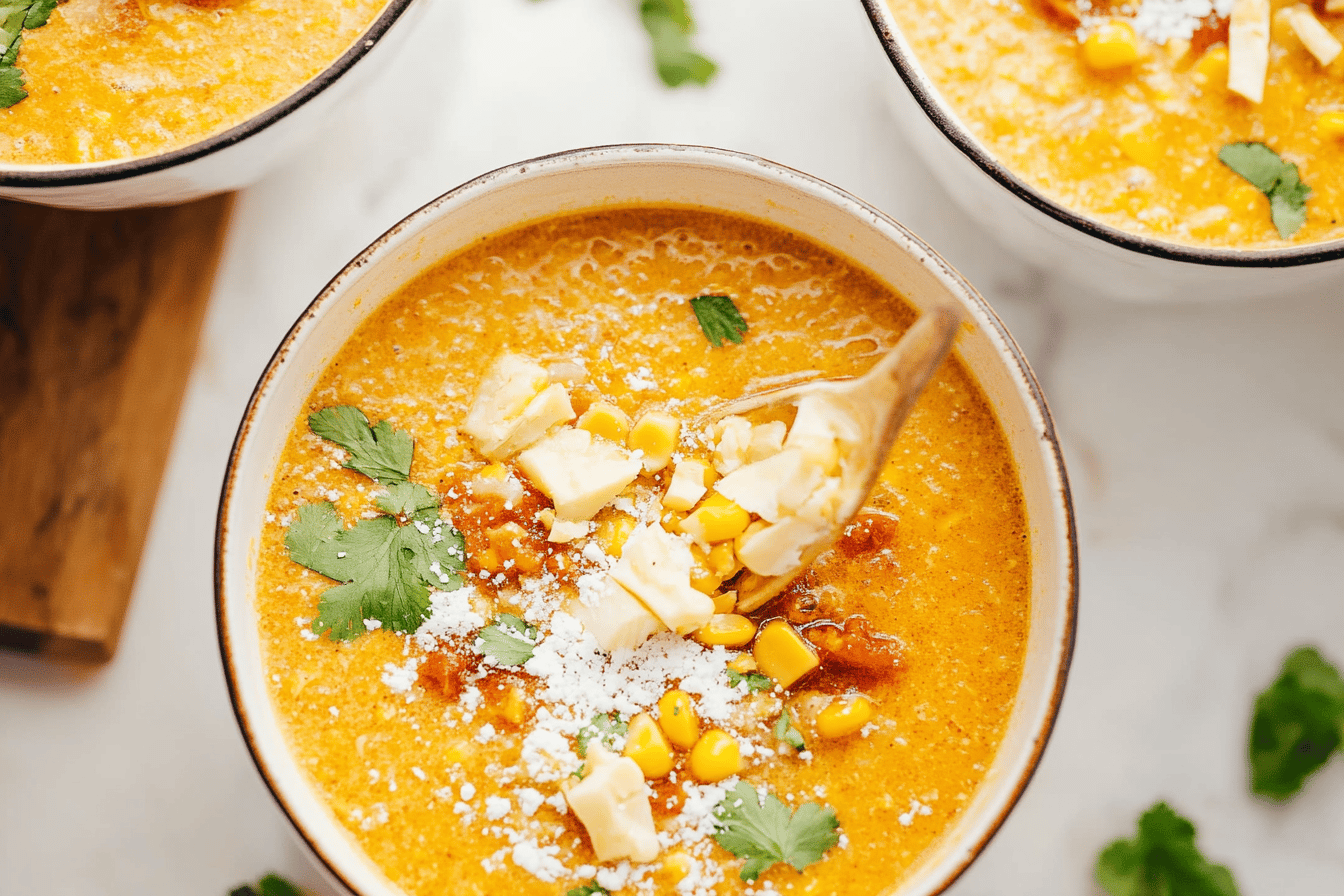 Slow Cooker Mexican Street Corn Soup