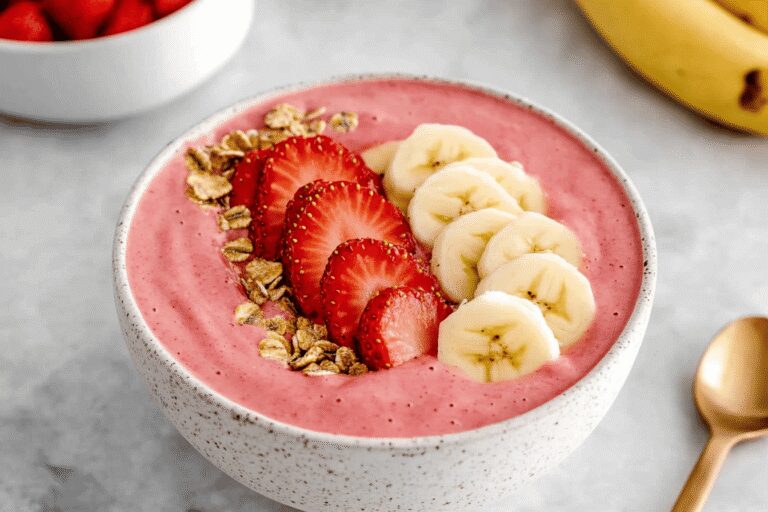 Strawberry Banana Smoothie Bowl