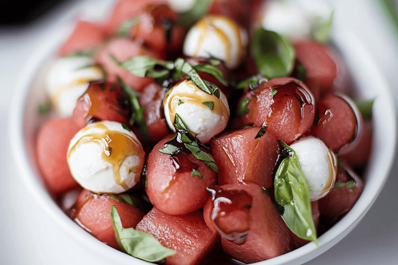 Watermelon Basil Salad