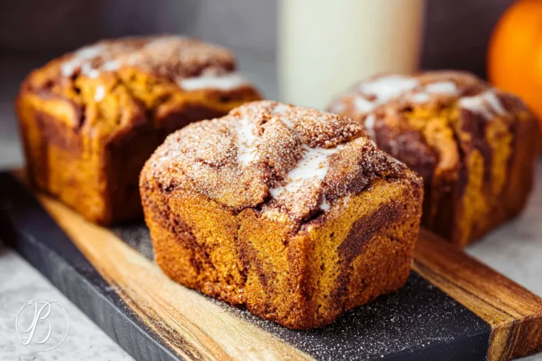 Cinnamon Swirl Pumpkin Bread Mini Loaves