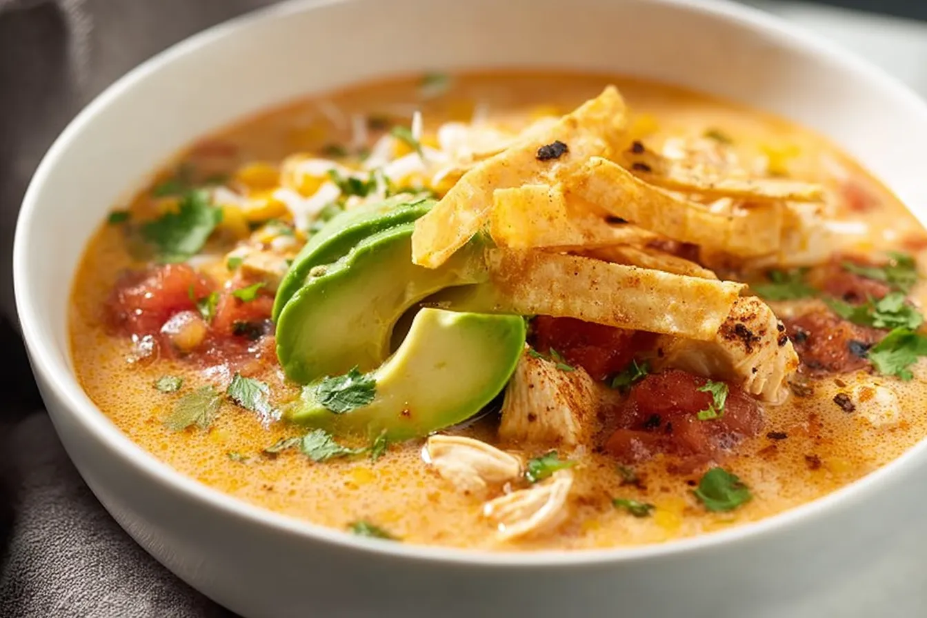 Creamy Chicken Tortilla Soup