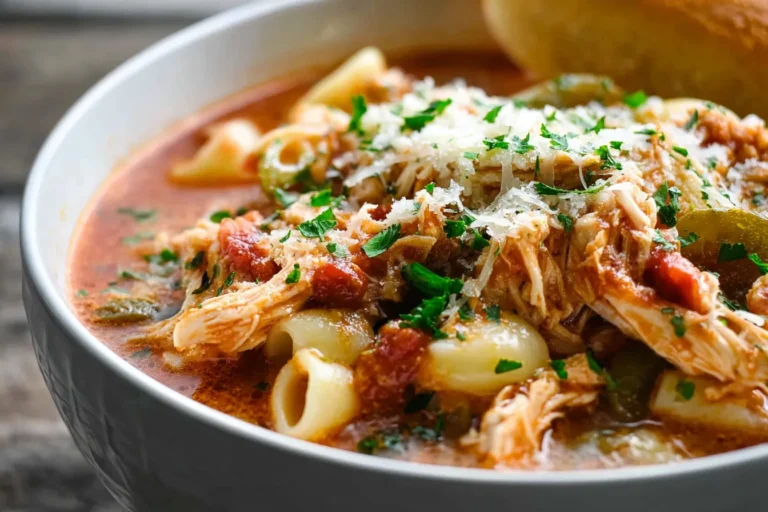 Crockpot Chicken Parmesan Soup