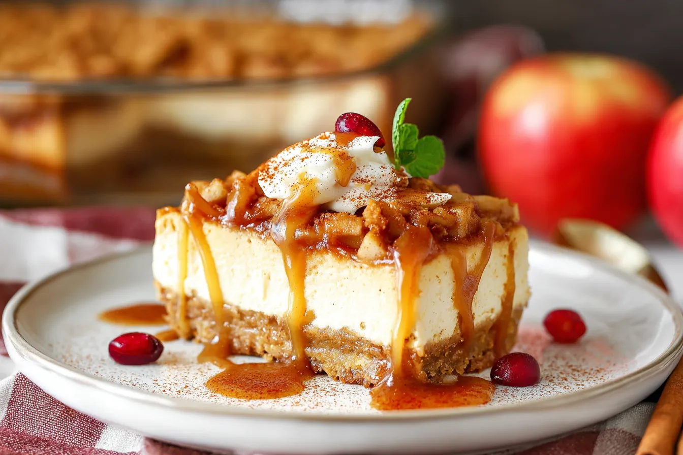 Easy Caramel Apple Cheesecake Recipe