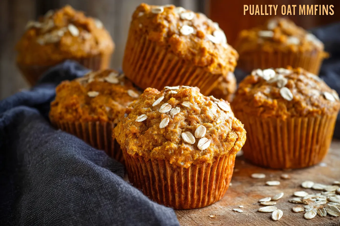 Healthy Pumpkin Oat Muffins