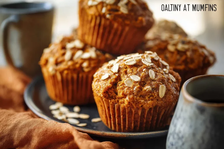 Healthy Pumpkin Oat Muffins
