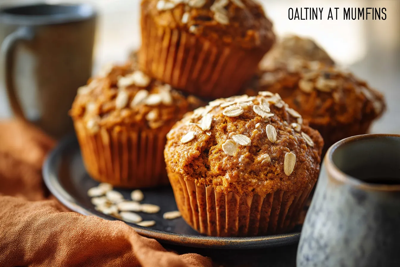 Healthy Pumpkin Oat Muffins
