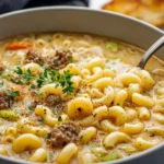 One Pot Macaroni Cheeseburger Soup