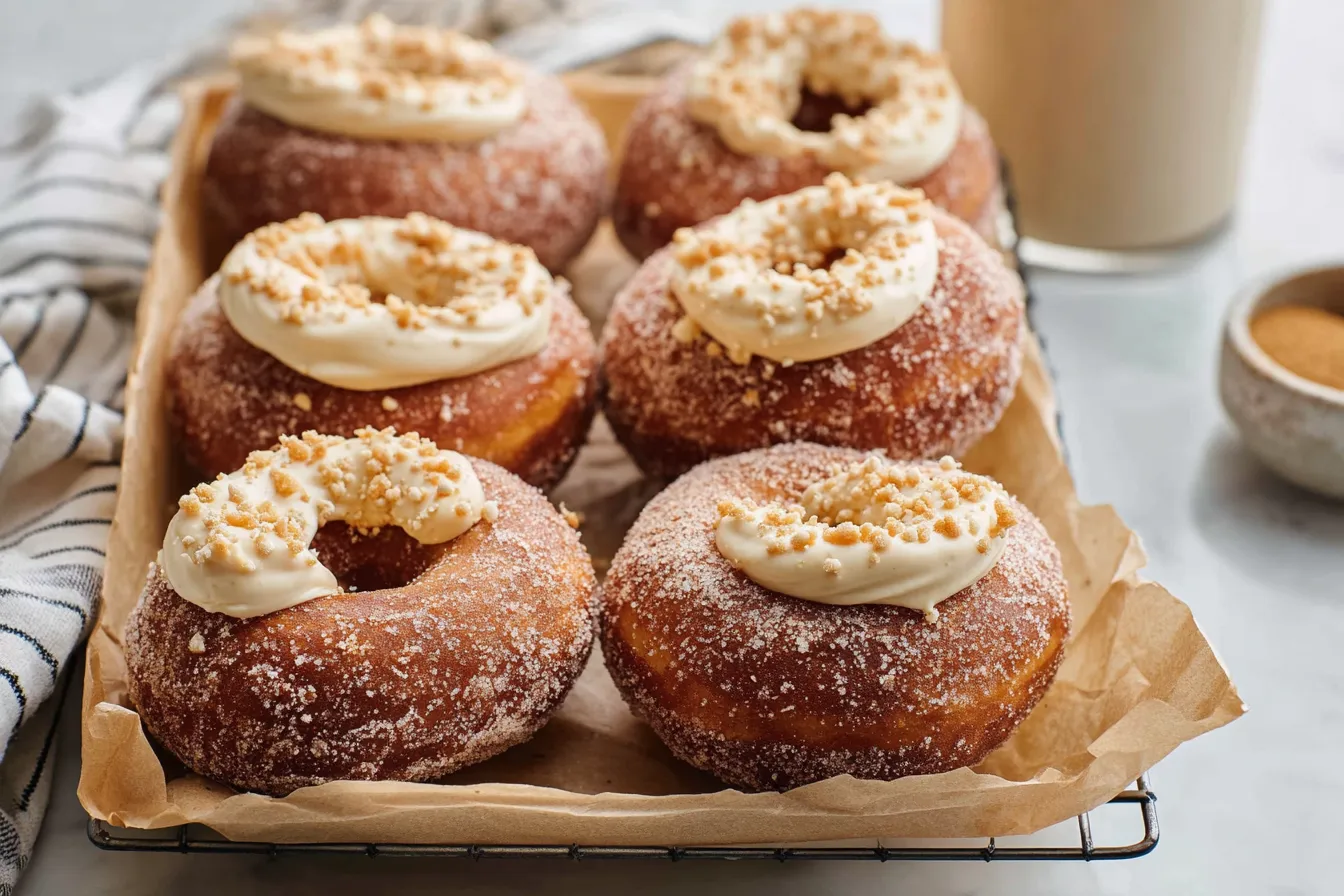 Pumpkin Spice Cheesecake Doughnuts