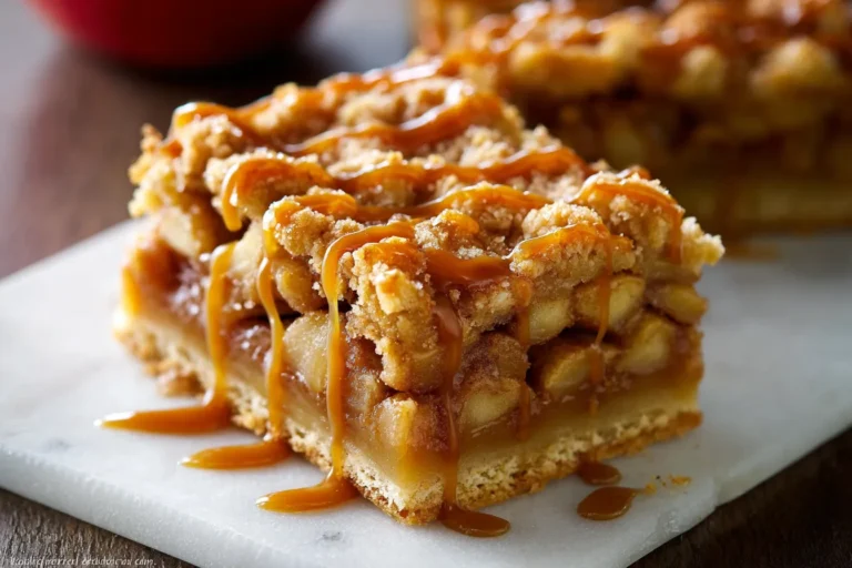Salted Caramel Apple Pie Bars