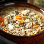 Slow Cooker Chicken and Wild Rice Soup