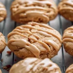 Chewy Maple Cookies with Brown Sugar Glaze
