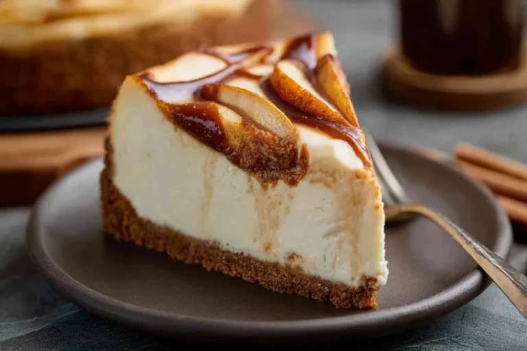 Creamy Apple Butter Cheesecake with Gingersnap Crust