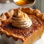 Creamy Pumpkin Pie Brûlée with Bourbon Whipped Cream