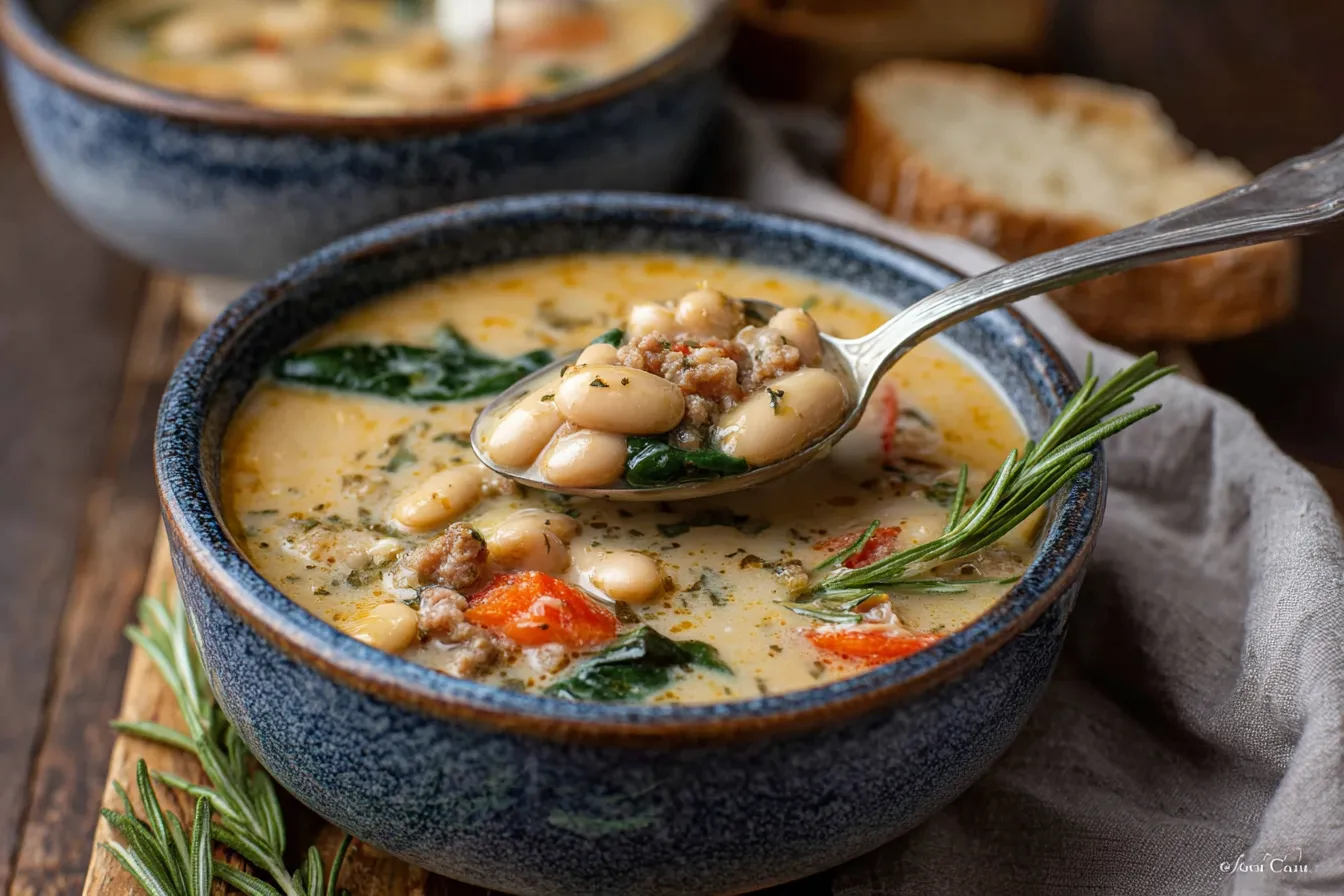 Creamy Tuscan White Bean Soup