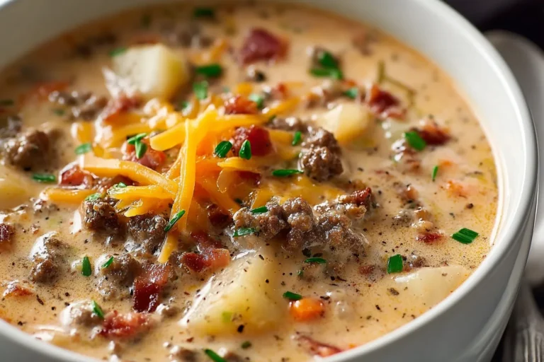 Easy Cheeseburger Soup