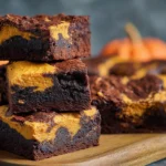 Easy One Bowl Pumpkin Brownies