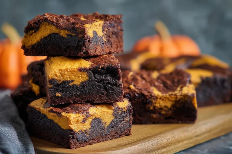 Easy One Bowl Pumpkin Brownies