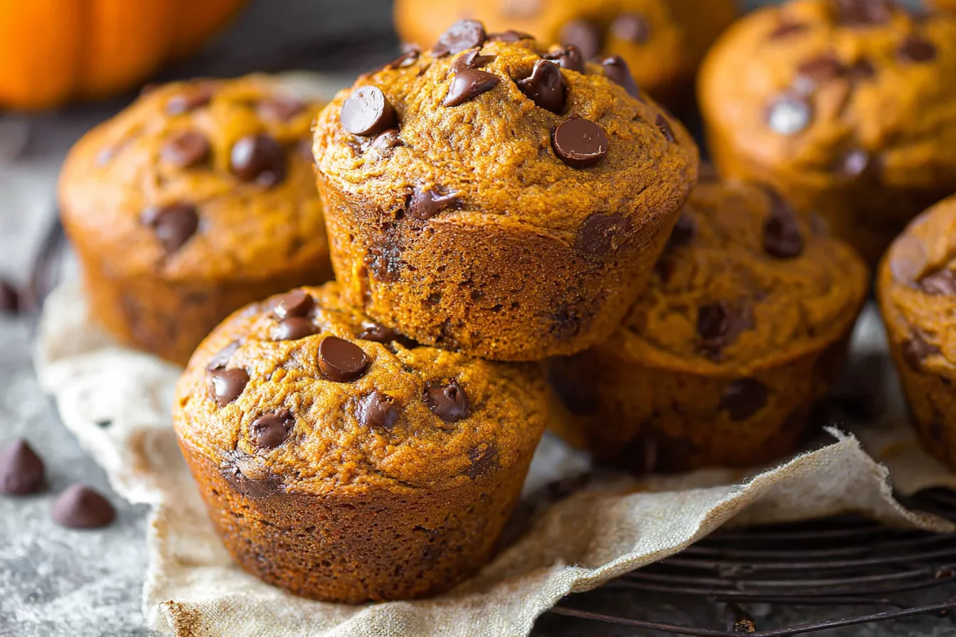 Easy Pumpkin Chocolate Chip Muffins