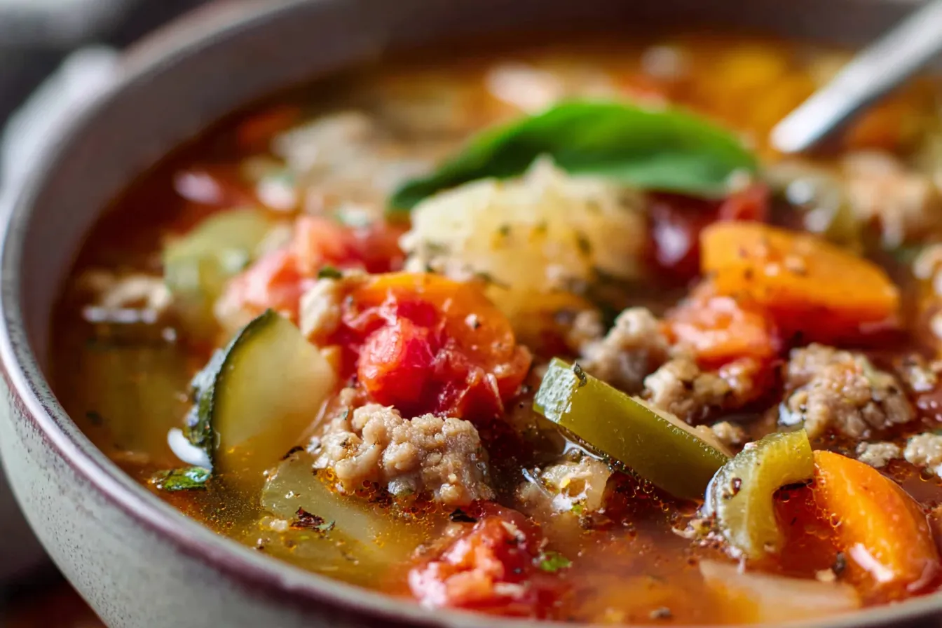 Ground Turkey Vegetable Soup