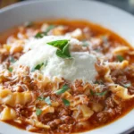 High Protein Lasagna Soup