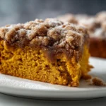 Moist Pumpkin Coffee Cake with Cinnamon Streusel