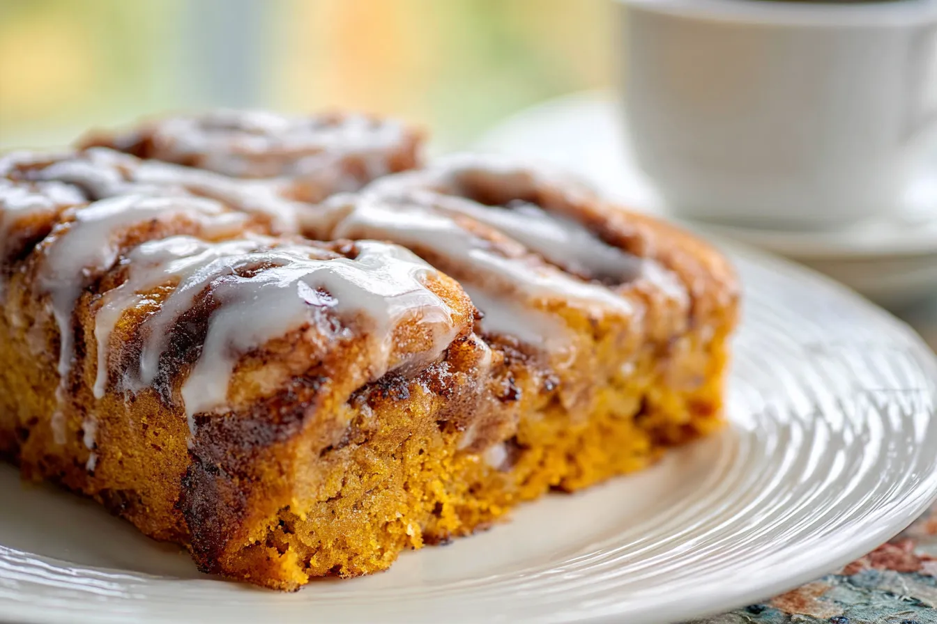 Pumpkin Honey Bun Cake