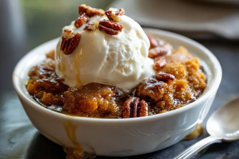 Pumpkin Pecan Cobbler
