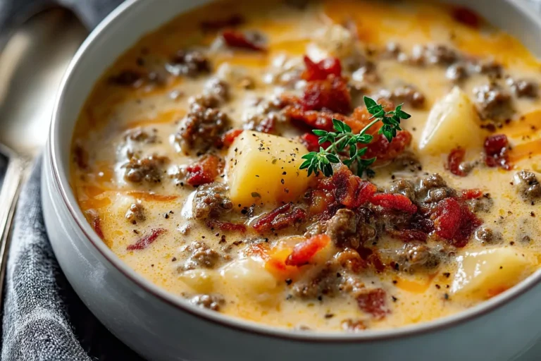 Creamy Cheeseburger Soup Recipe