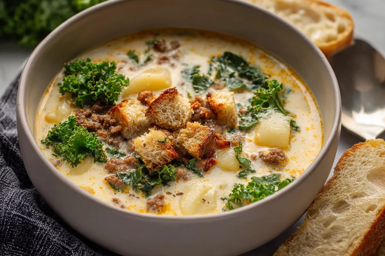 Easy Crockpot Zuppa Toscana