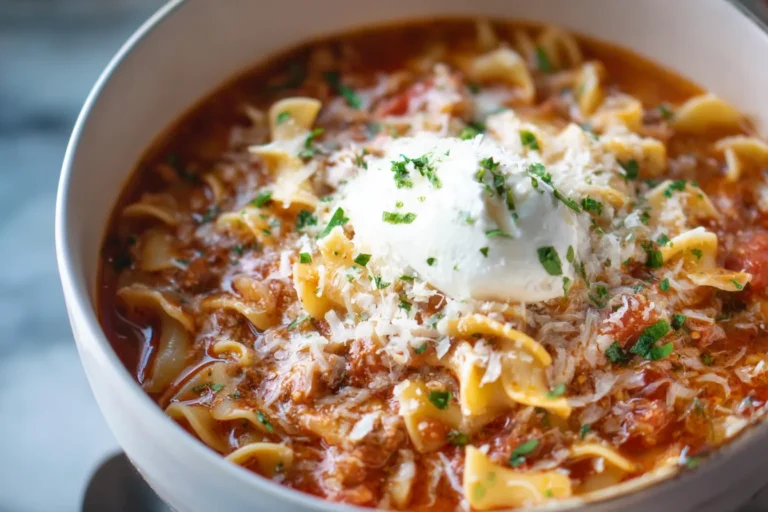 Easy One Pot Lasagna Soup