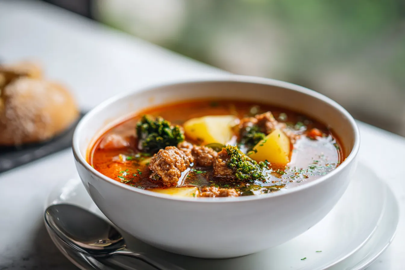 Easy Spicy Sausage Potato Soup