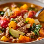 Hearty Ground Turkey Vegetable Soup