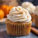 Homemade Pumpkin Cupcakes with Spiced Cream Cheese Icing