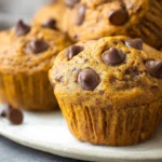 One Bowl Pumpkin Chocolate Chip Muffins