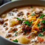 One Pot Cheeseburger Soup