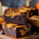 Pumpkin Swirl Brownies