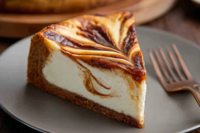 Spiced Apple Butter Swirl Cheesecake