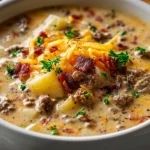 The Best Easy Cheeseburger Soup